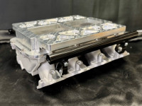 HOLLEY LOW RAM ROOTS BLOWER ADAPTER  CLEARS FUEL RAILS ON HOLLEY LOW RAMS. ADAPTER ONLY.